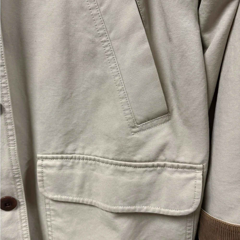L.L. Bean Women's Cream Barn Coat Large - Picture 6 of 10